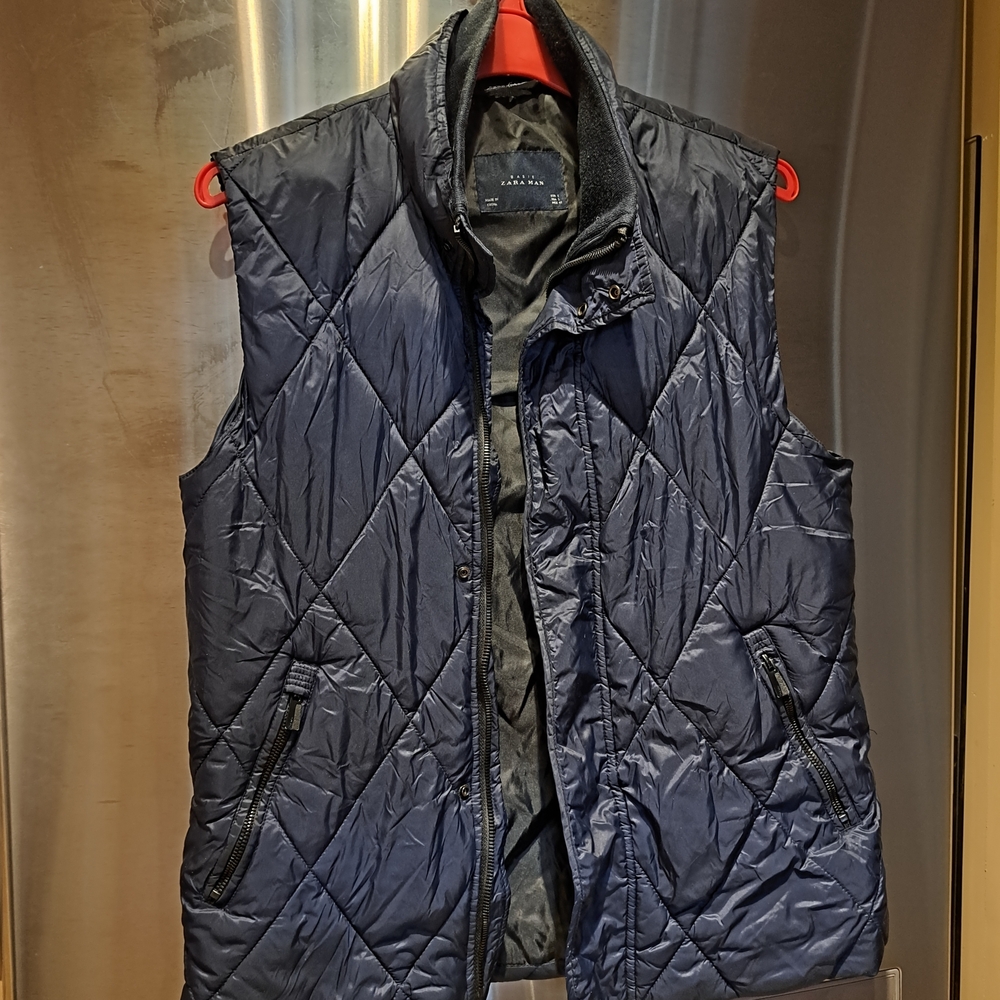Men's Navy Quilted Vest
